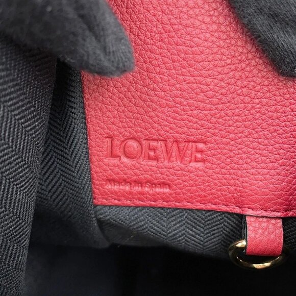 LOEWE hammock Size Small Leather Red 387.12KN60 - Picture 13 of 15